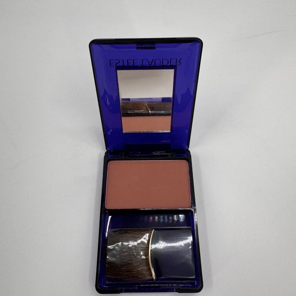 Estee Lauder Blush All Day Natural Cheek Color 16 Desert Powder Compact w/ Brush